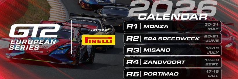 GT2 European Series powered by Pirelli banner