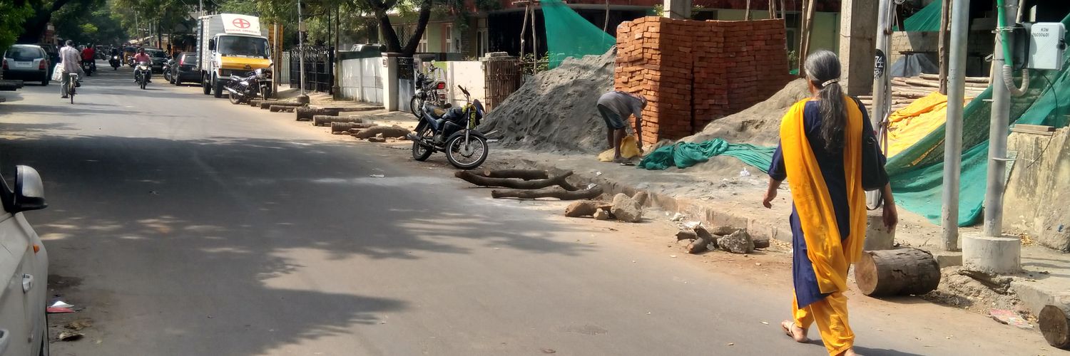 Walking India banner