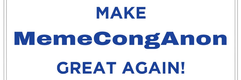 MemeCongAnon's profile banner image