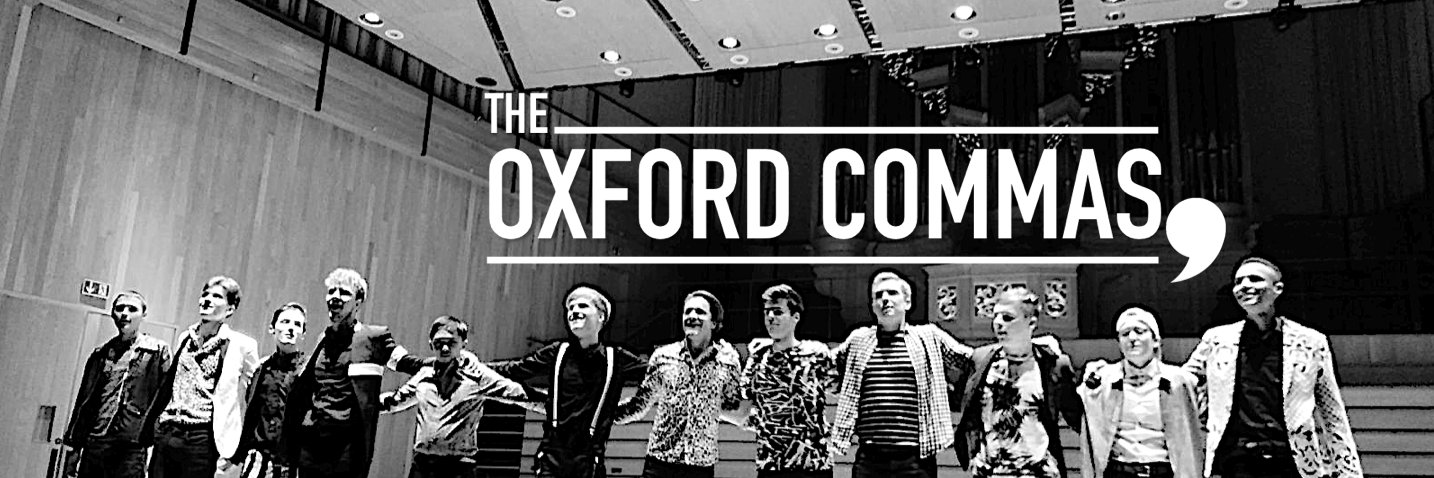The Oxford Commas banner