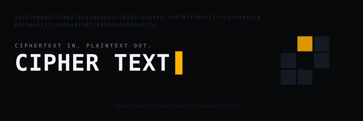 0xCipherText's profile banner image