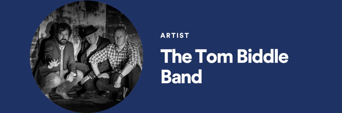 The Tom Biddle Band banner
