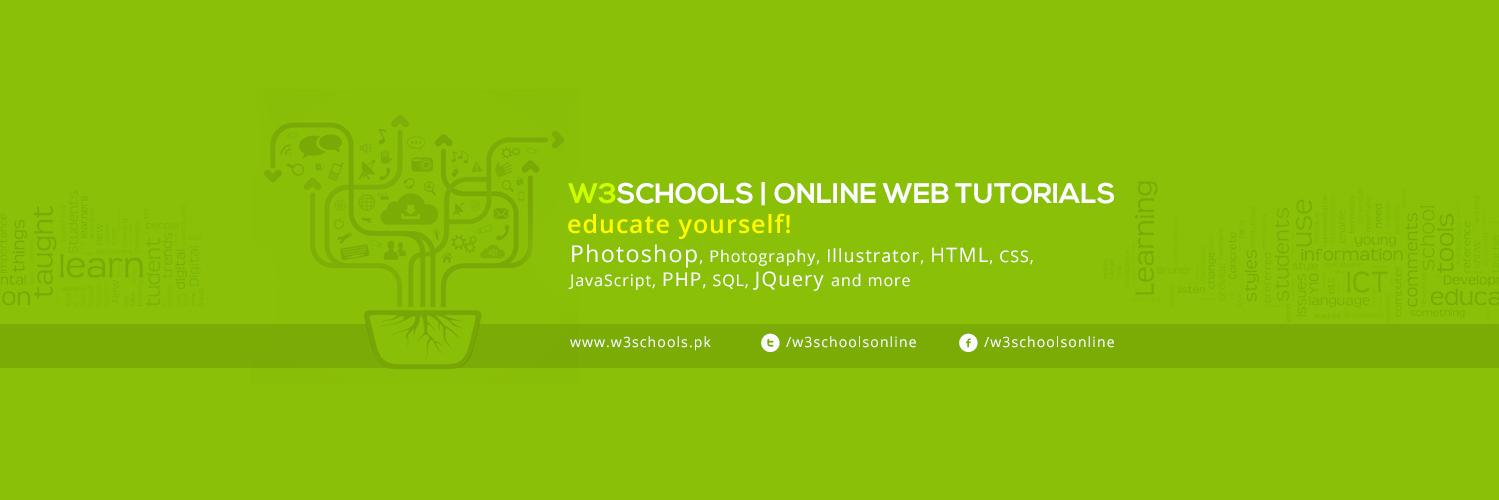 W3Schools banner