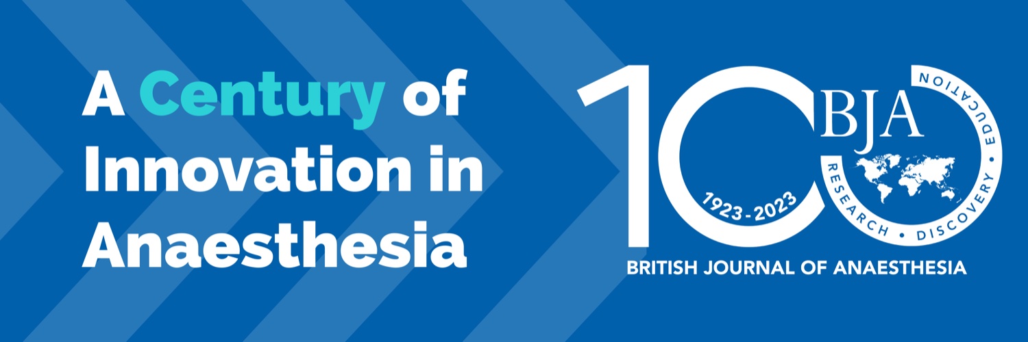 British Journal of Anaesthesia banner