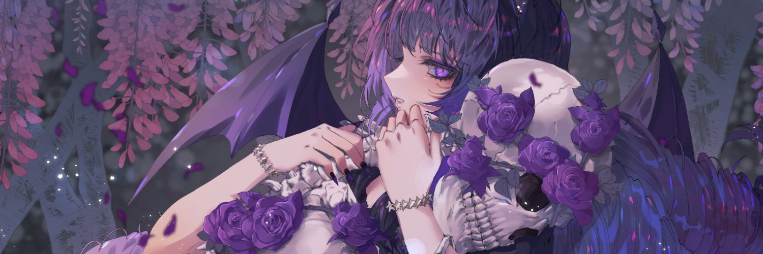 Moe 💜☠️ banner