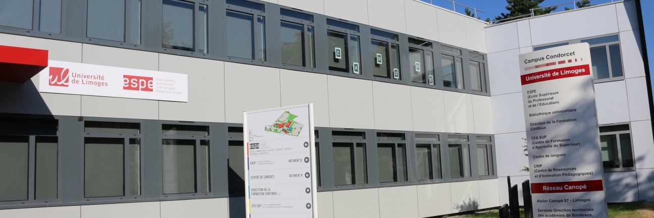 Inspé de l'académie de Limoges banner