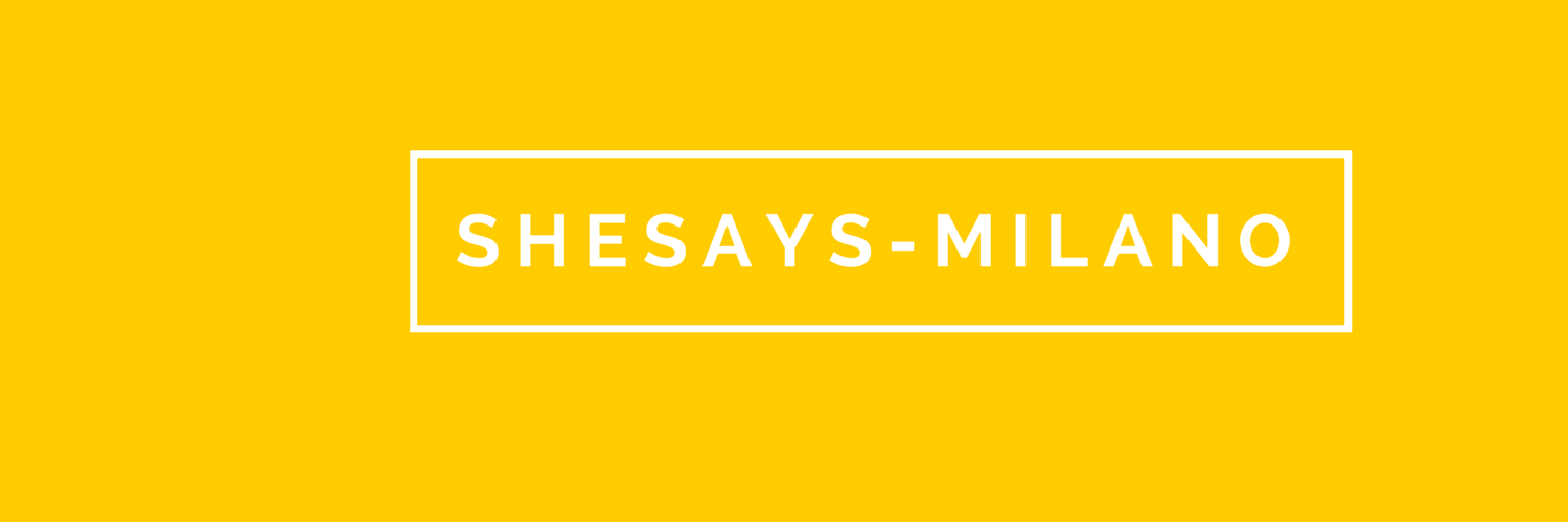 SheSaysMilano's profile banner image