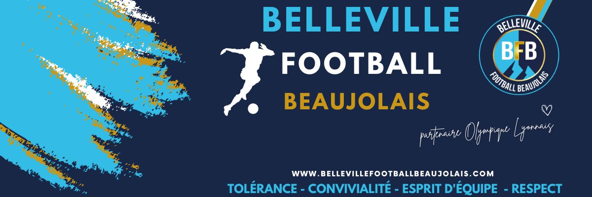 BELLEVILLE FOOTBALL BEAUJOLAIS banner