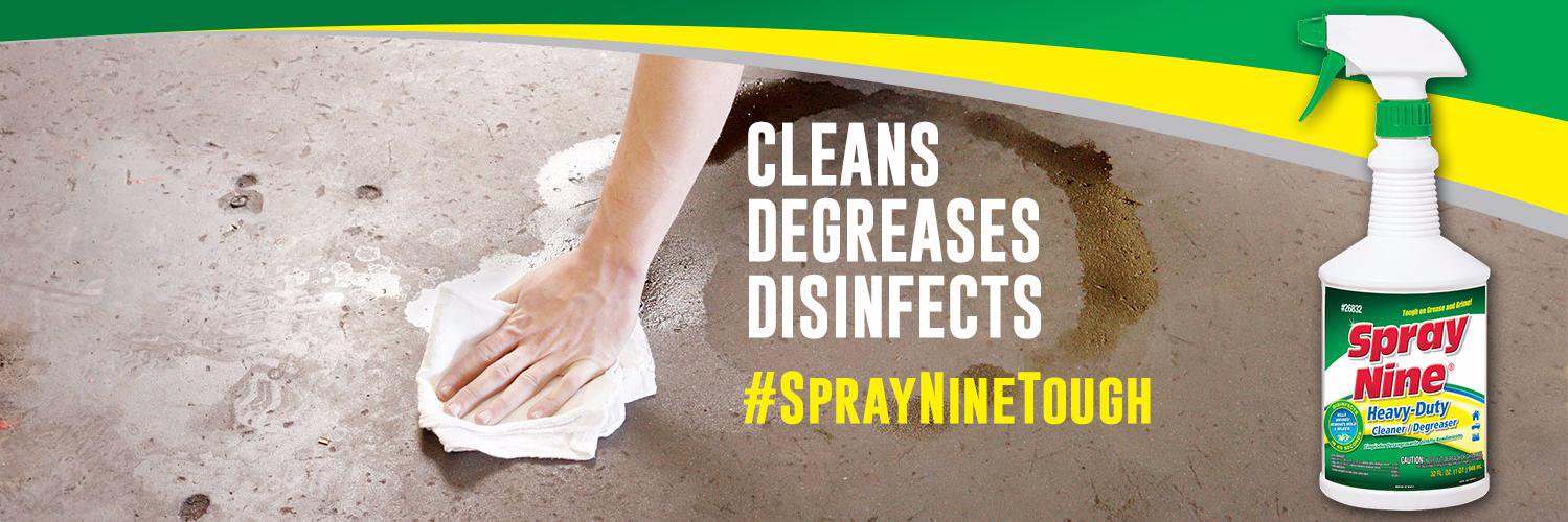 Spray Nine banner