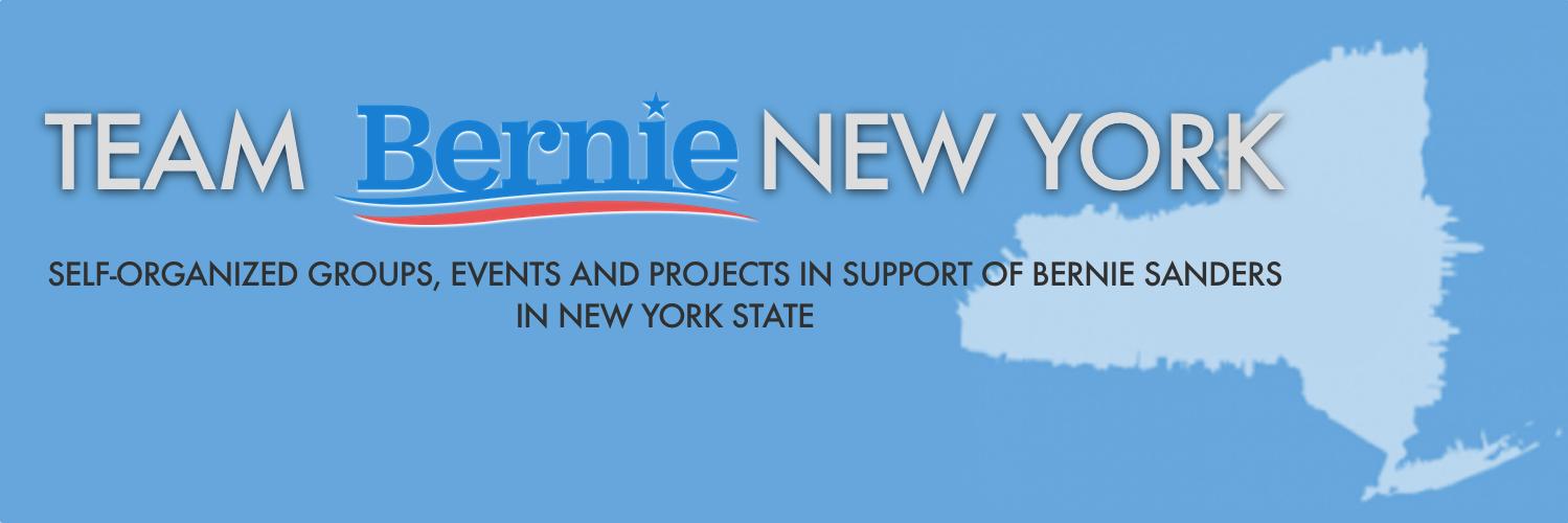 Team Bernie NY banner