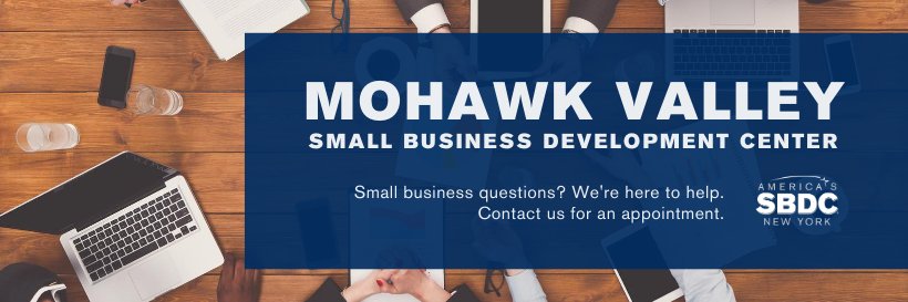 Mohawk Valley SBDC banner