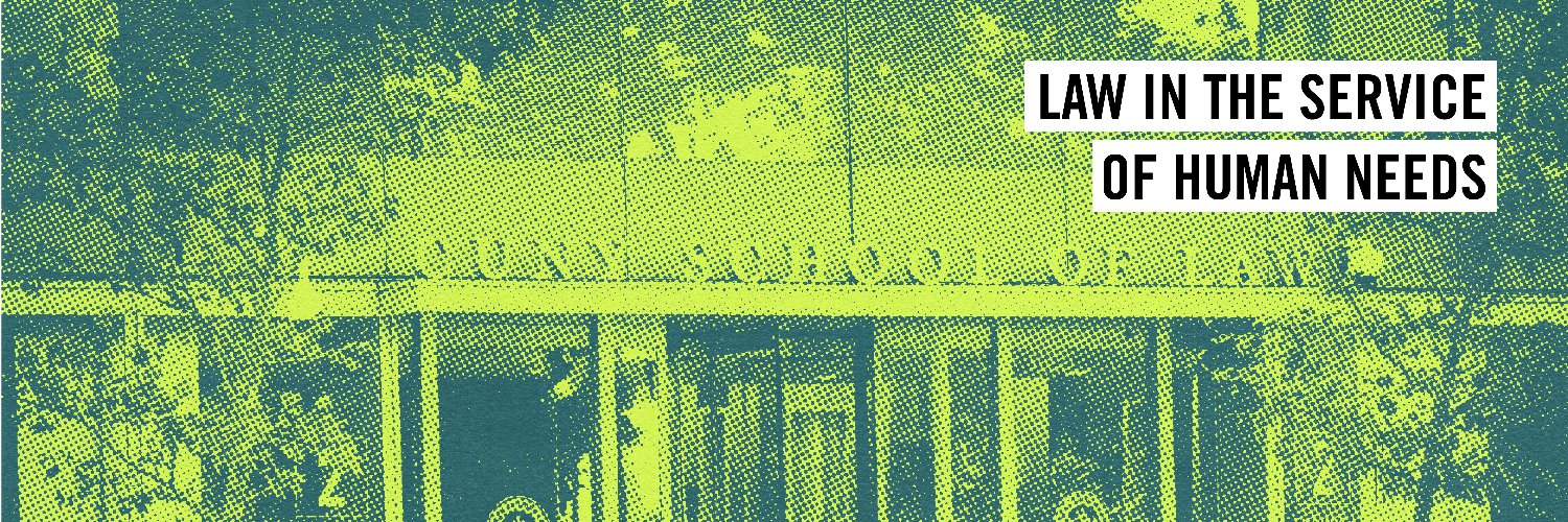 CUNY School of Law's banner