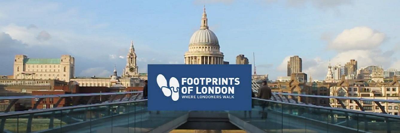 Footprints of London's banner
