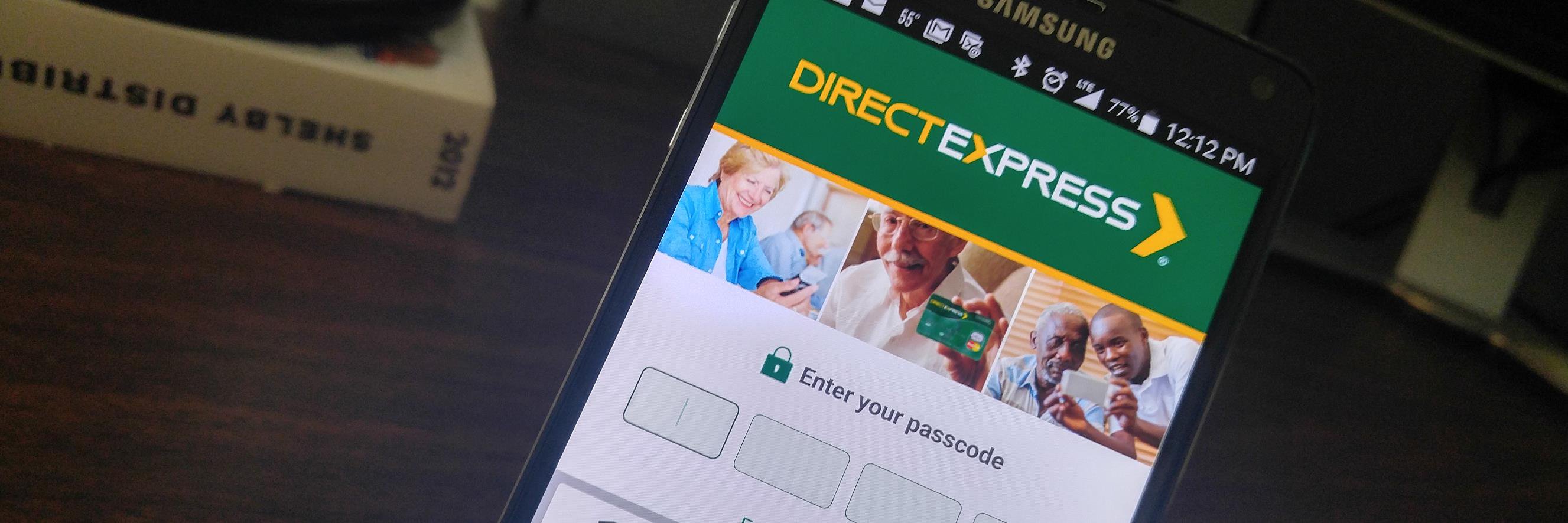 Direct Express® card banner