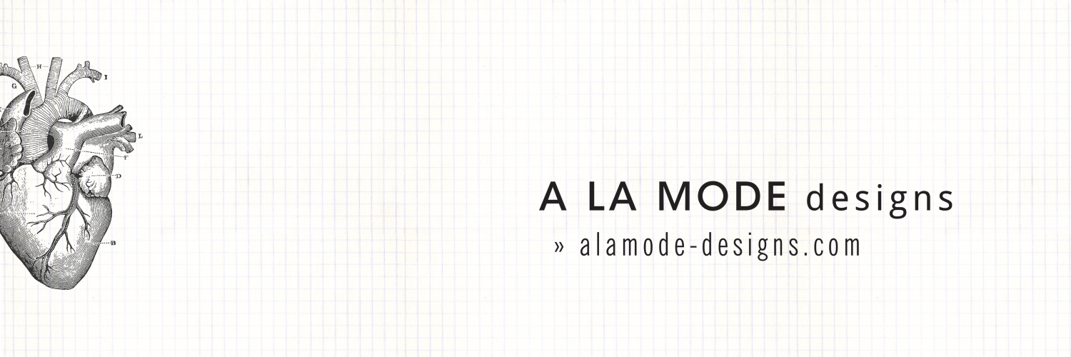 A LA MODE designs banner