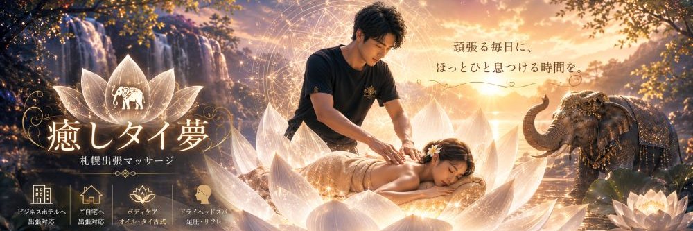 癒しタイ夢 札幌　出張施術 banner