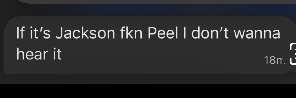Jackson Peel's banner