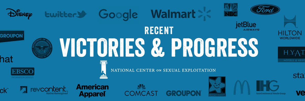 National Center on Sexual Exploitation banner