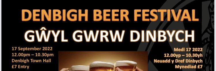 DenbighBeerFestival GwylGwrwDinbych banner