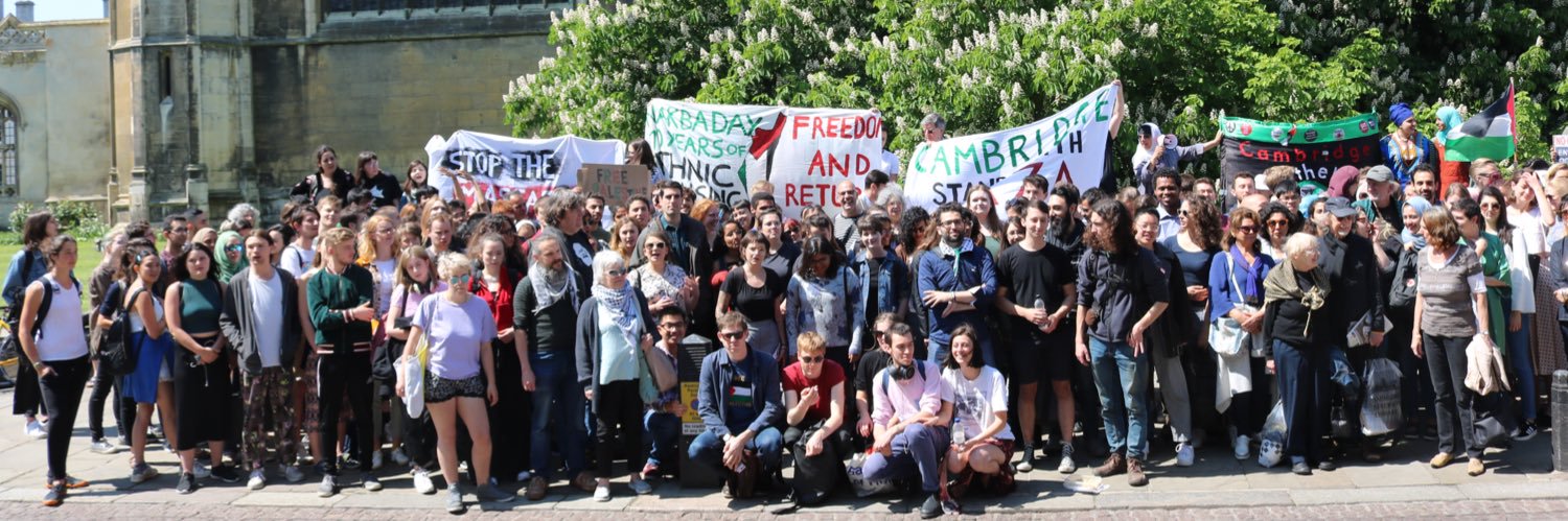 Cambridge Palestine Solidarity Society (PalSoc) banner