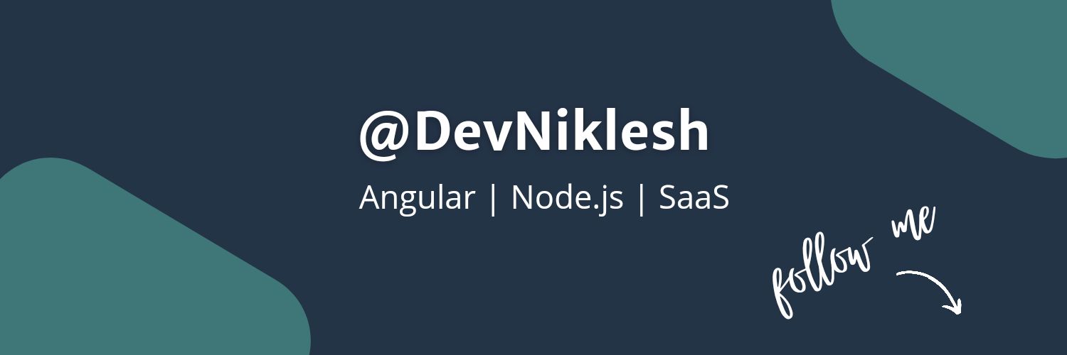 DevNiklesh's profile banner image