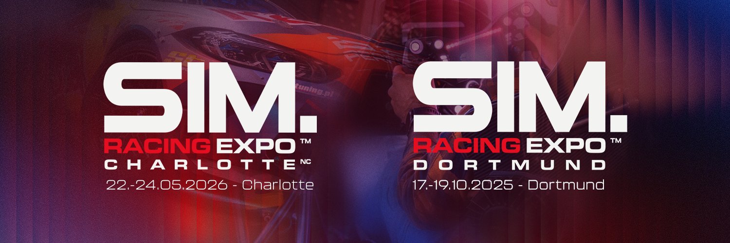 SimRacing Expo's banner