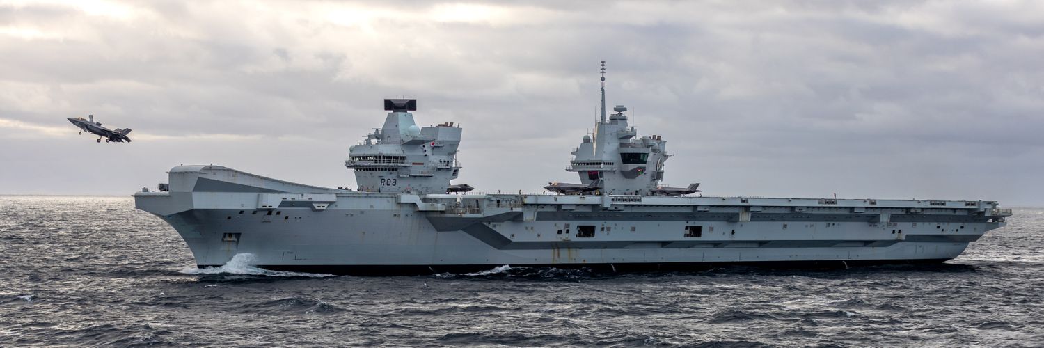HMS Queen Elizabeth's banner