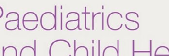 Paediatrics and Child Health Journal banner