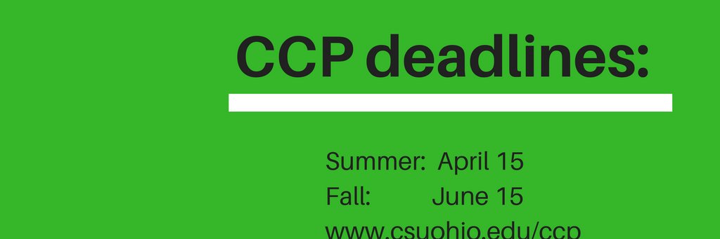 CCP Cleveland State banner