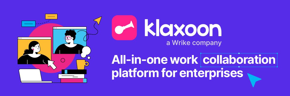 Klaxoon, a Wrike company banner