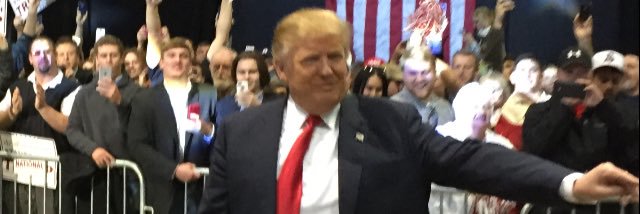 #Trump45 banner