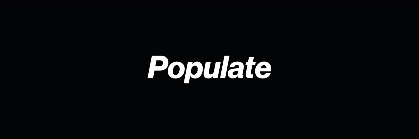 Populate banner