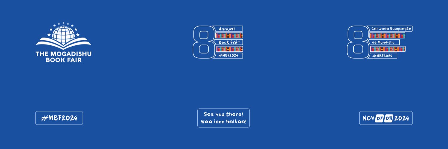 The Mogadishu Book Fair banner