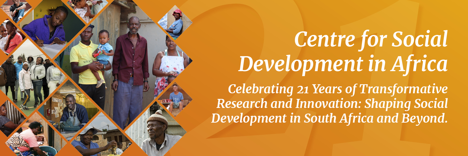 The Centre for Social Development in Africa's banner
