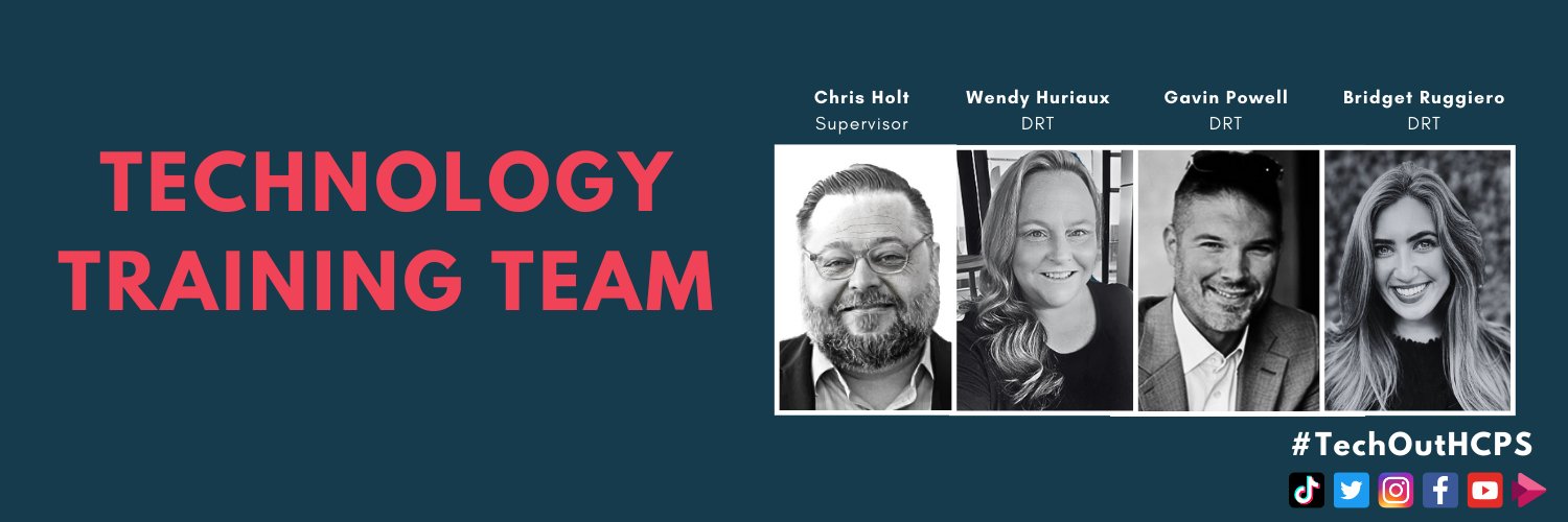 HCPS Technology Training banner