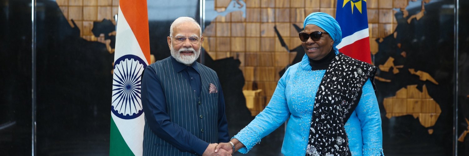 India In Namibia banner