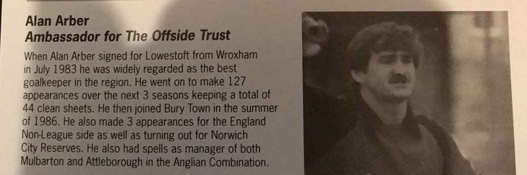 Alan 💚PSLCC and Offside Trust ambassador banner