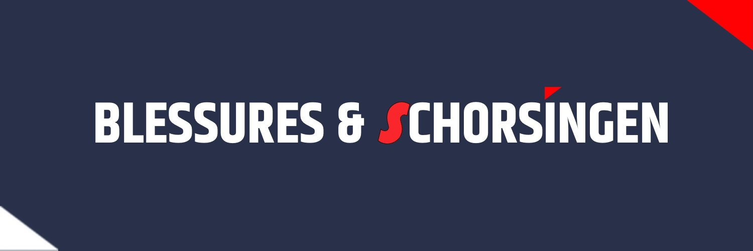 Blessures en schorsingen.nl 🚑 🟥 🟨 ⚽️ banner