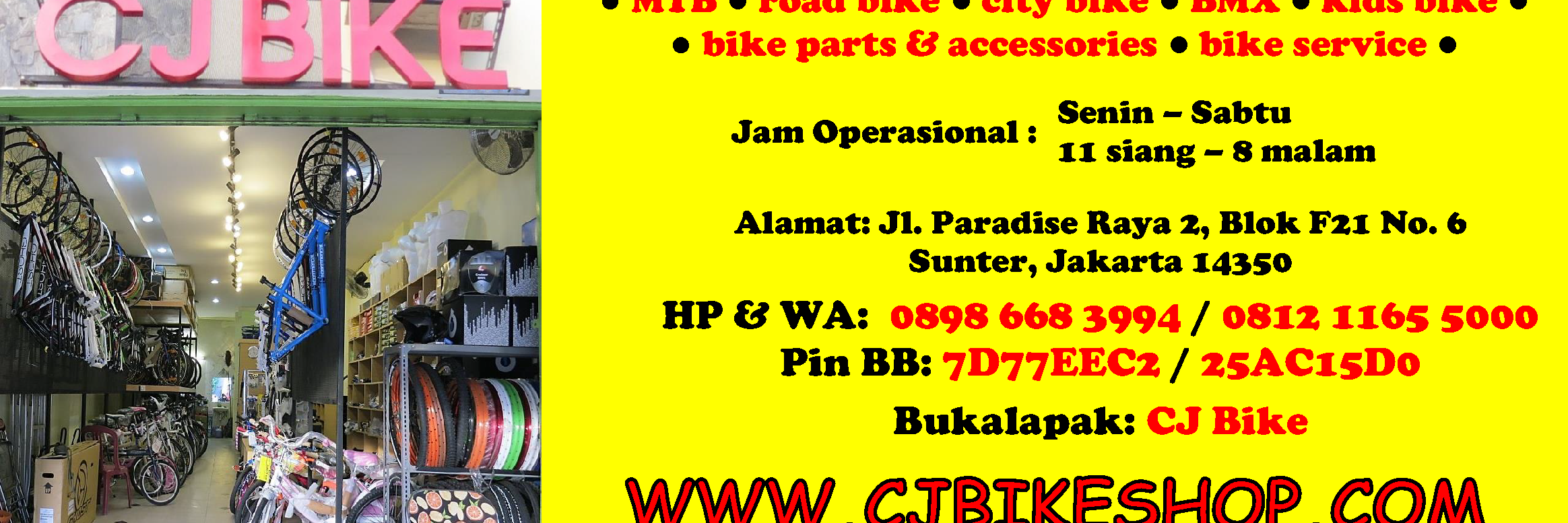 CJbikeshop banner