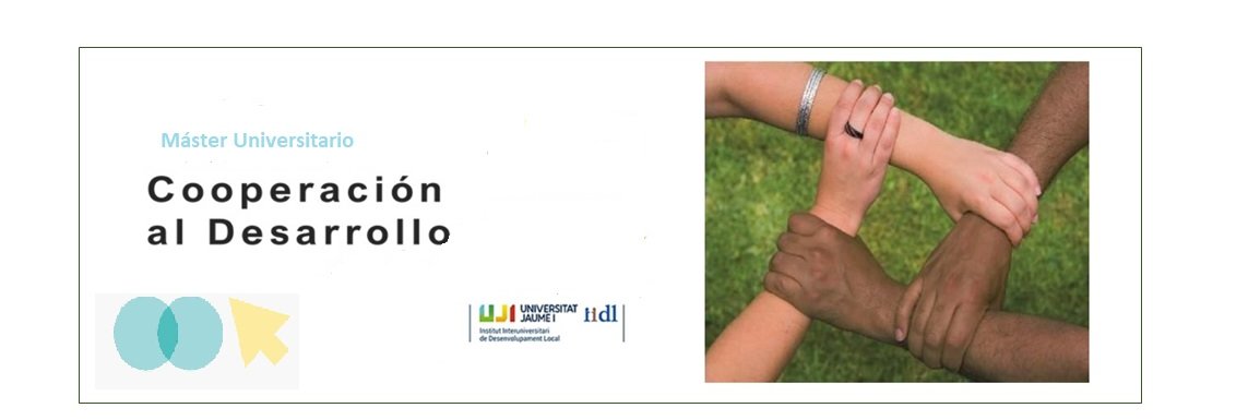 Máster en Cooperación al Desarrollo_UJI (On line) banner