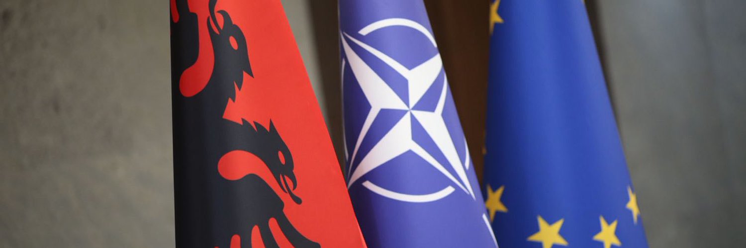 Albania in Israel banner