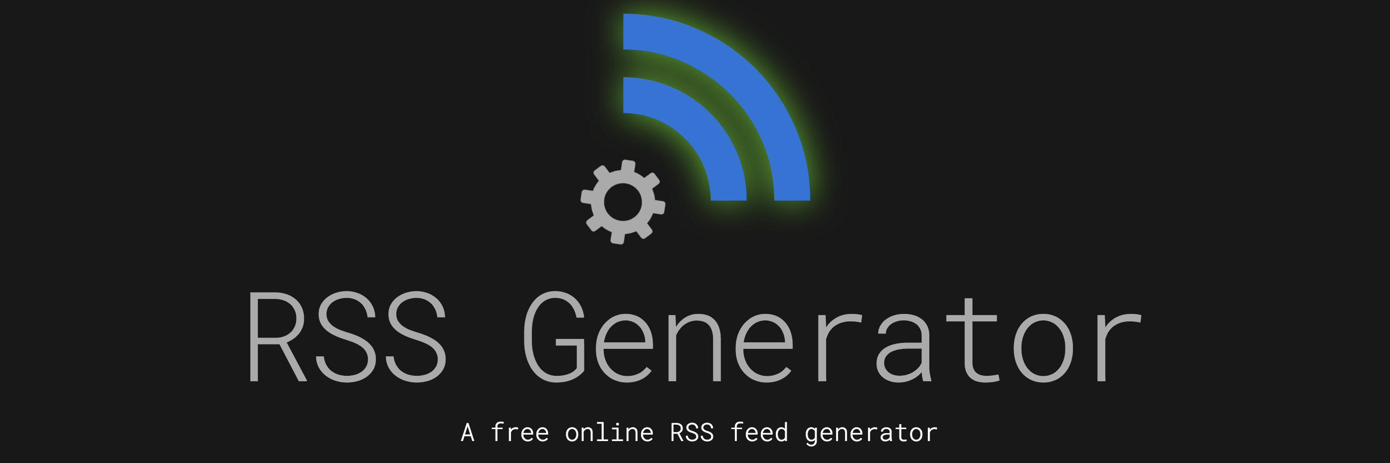 RSSGenerator's profile banner image