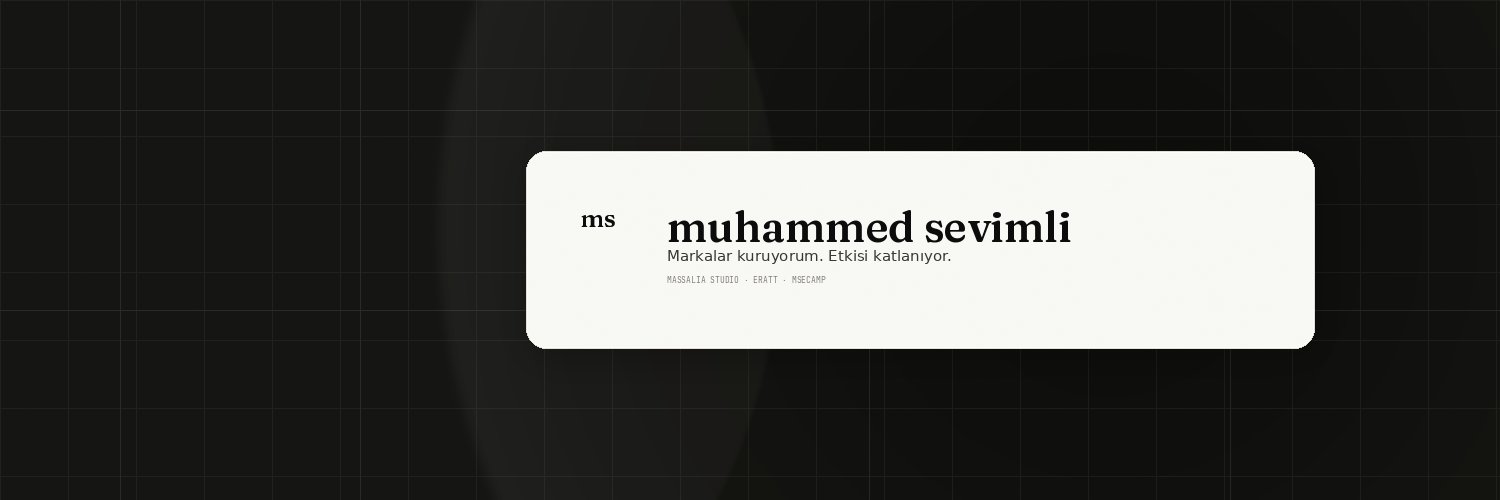 Muhammed Sevimli banner