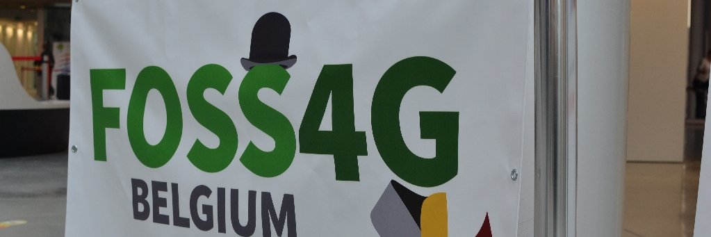 FOSS4G Belgium banner