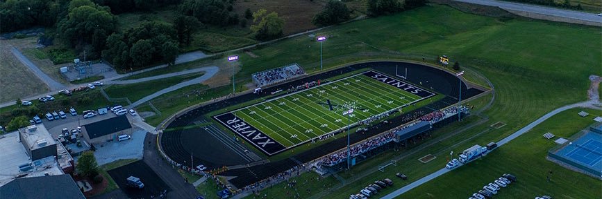 Xavier Football's banner