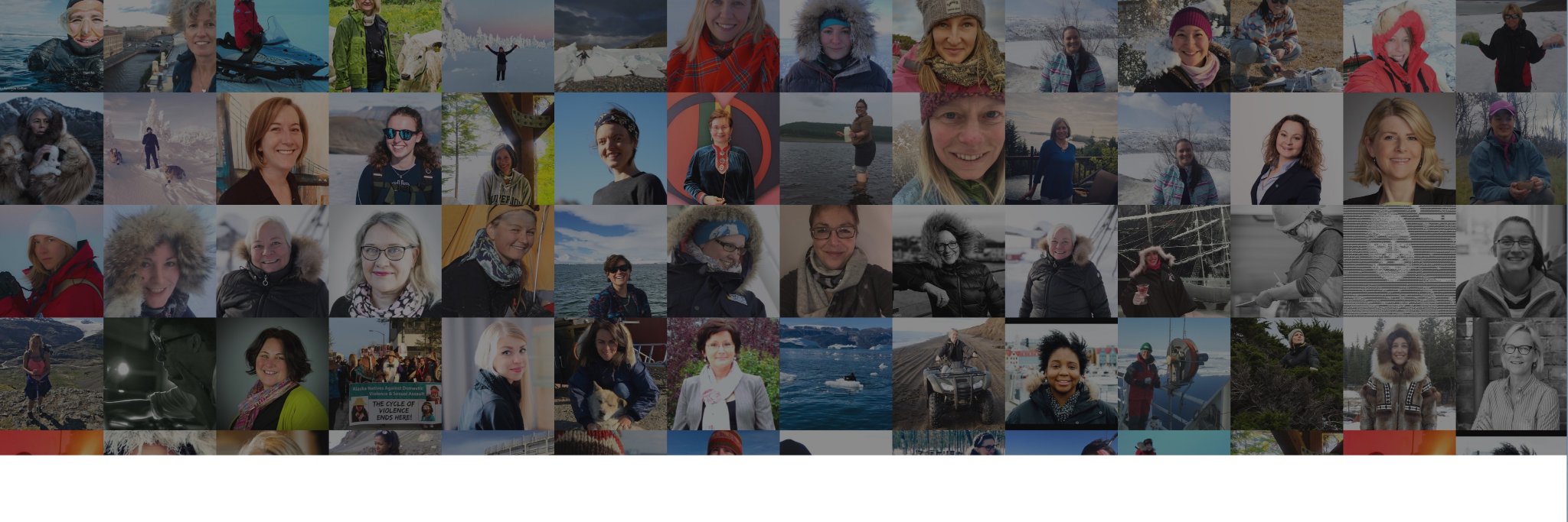 Women of the Arctic. banner