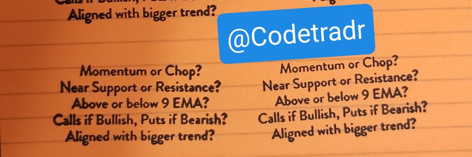 codetradr's profile banner image
