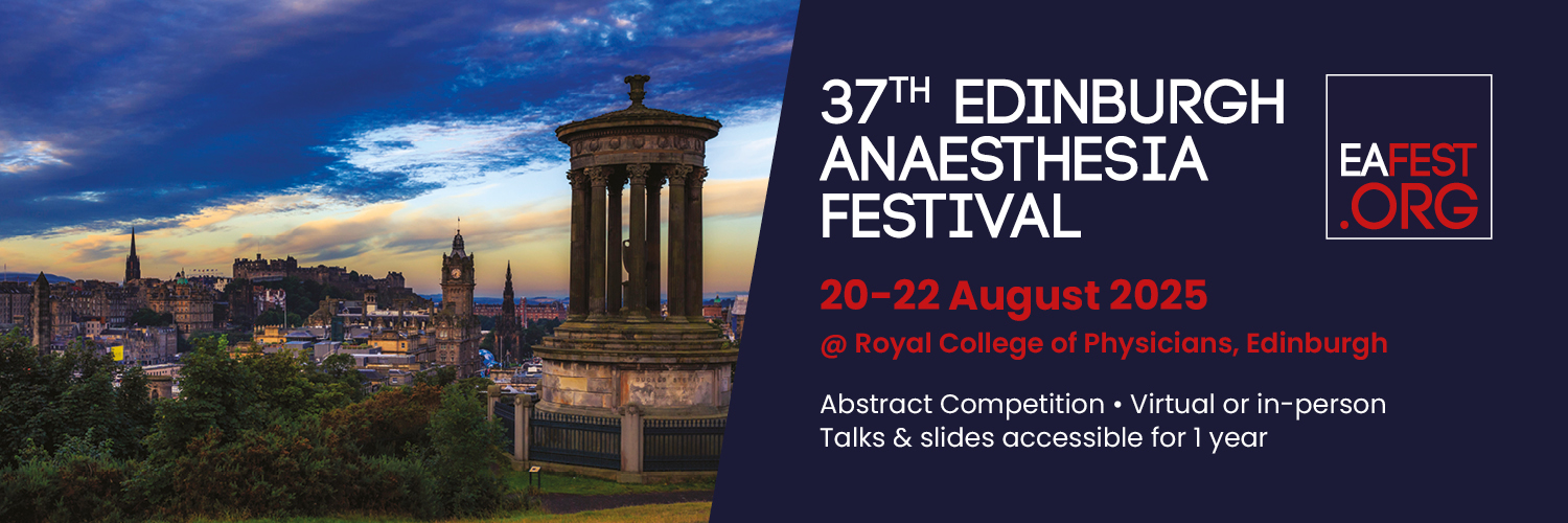 Edinburgh Anaesthesia Festival's banner
