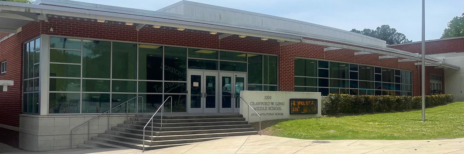 Crawford W. Long Middle School banner