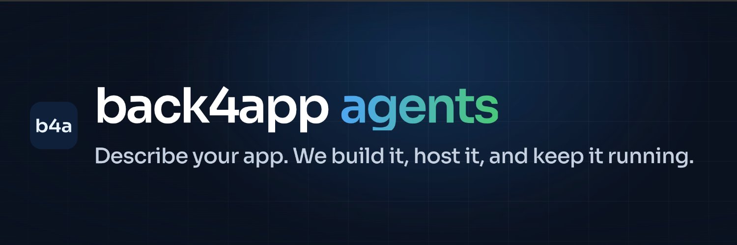 back4app's profile banner image